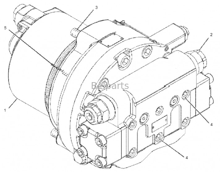 Ekskavator Seyahat Motoru Assy E325 E329D Final Drive Assy 2042674 199-4521 227-6138 227-6116 267-6796