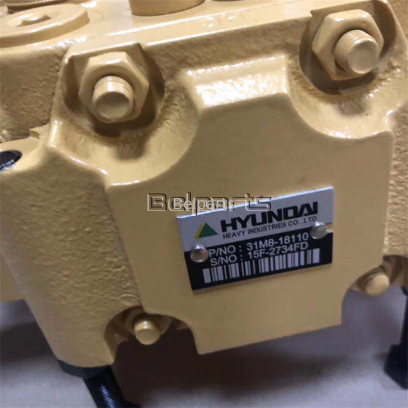 Ekskavator Hidrolik R55-7 R60-7 Hyundai 31M8-19121 31M8-10110 31M8-10120 için ana kontrol valfi