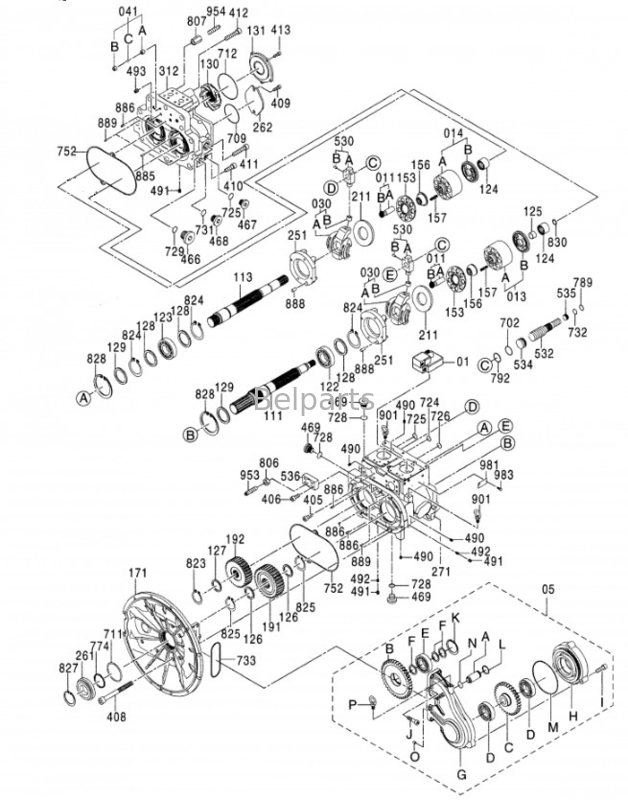 ZX470-5G hidrolik pompa Belparts Hitachi için kazık makinesi ana pompası 4633472 9184686