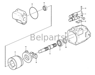 VOE 15043827 Belparts Excavator Electronic Control Valve A35E A40E EW160D L110G MT2000 SD115 Akkulasyonlu Çöp Kamyonu için