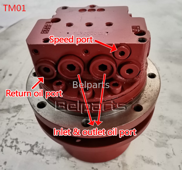 Belparts U15-3 KX41.2 KX41.2V KX36.3 K008 Ekskavatör Hidrolik Motor Kubota15 SK1.5 TM01 için