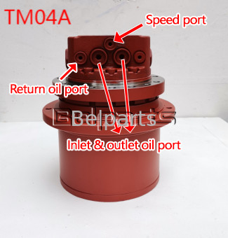 Belparts Final Drive PC40-6 PC30 PC35 PC40-7 TM04A için Komatsu Kazı makinesi Hidrolik Motor