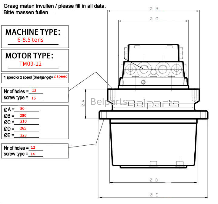 Doosan Excavator DH290LC-V Swing Reduction Gearbox 2101-1025G 2101-1025E 2101-1025H