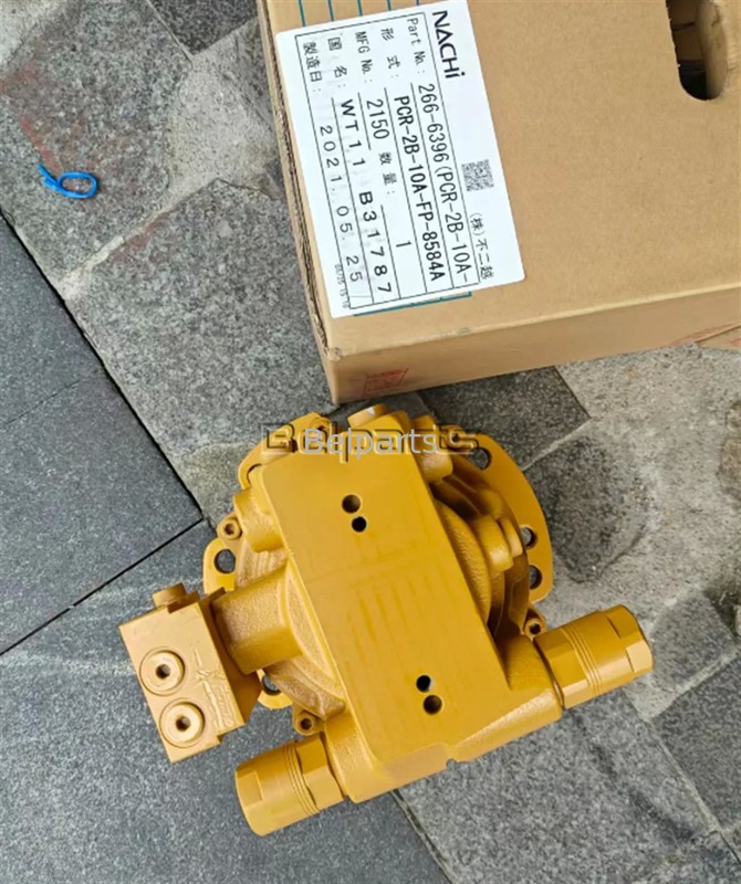 PCR-2B-10A-FP-8584A Nachi Salınım Motoru Caterpillar CAT 304 304CR Ekskavatör Parçası 266-6396 265-8752 2666396 2658752 Hidrolik Döner Motor Cihazı