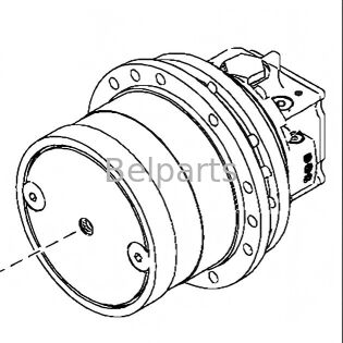 John Deere 70D Nihai Tahrik Ekskavatör Parçası TH110966 Hidrolik Seyahat Motor Redüktörü