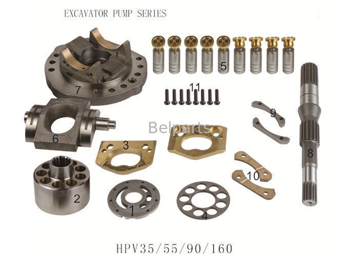 705-56-24080 Ekskavatör Yedek Parçaları HPV35 / 55/90/160 Hidrolik Motor Onarım Parçaları