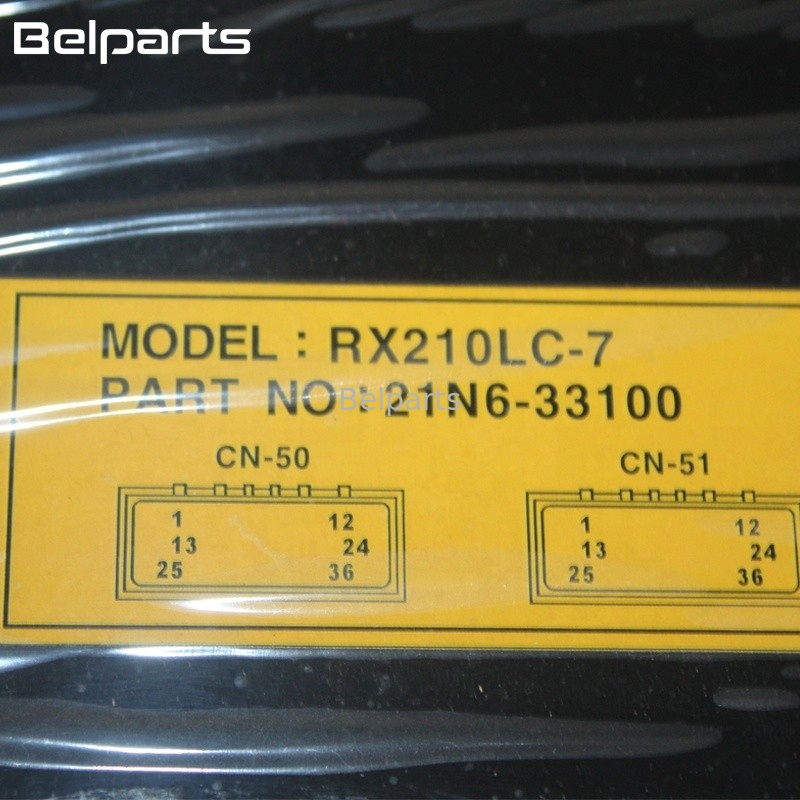 Belparts Ekskavatör Yedek Parçaları RX210LC-7 Ekskavatör Kontrol Cihazı 21N6-33100 Bilgisayar Kartı