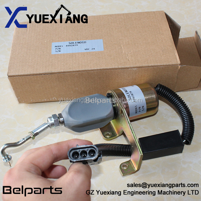 Ekskavatör Yedek Parçaları 4942879 Flamout Anahtarı SD008A2 Digger için Elektrikli Durdurma Solenoidi