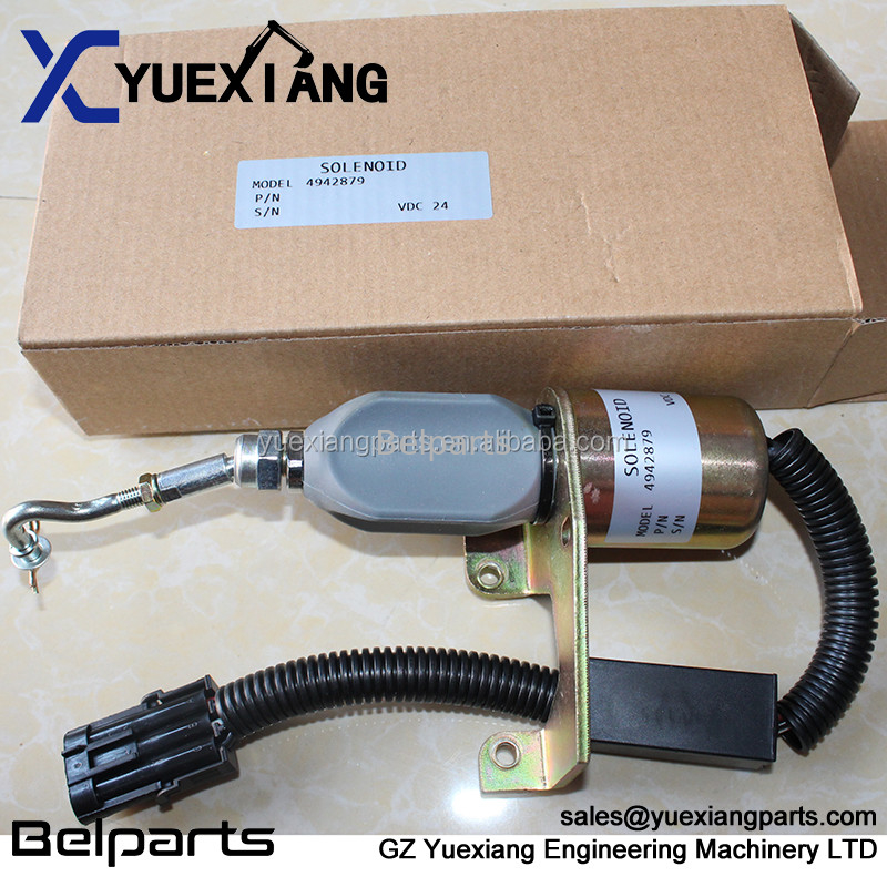 Ekskavatör Yedek Parçaları 4942879 Flamout Anahtarı SD008A2 Digger için Elektrikli Durdurma Solenoidi