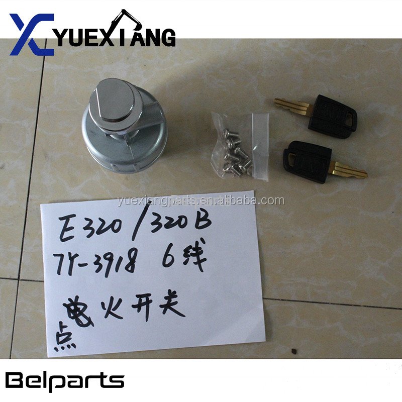 Belparts Ekskavatör 307 308C 312 320 320C Elektrikli 6 Hatlı Anahtar Grubu Isı Başlatma E320B E320C 7Y-3918 Ateşleme Marş