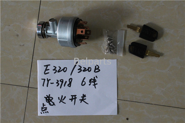 Belparts Ekskavatör 307 308C 312 320 320C Elektrikli 6 Hatlı Anahtar Grubu Isı Başlatma E320B E320C 7Y-3918 Ateşleme Marş