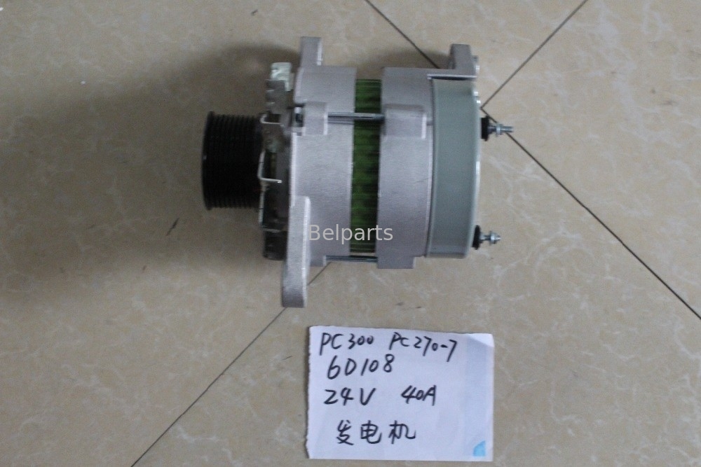 Belparts Ekskavatör Parçaları PC300-6 PC270-7 PC300-5 PC300-7 Motor Alternatör 6D108 600-821-6160 0-33000-6511 Jeneratör