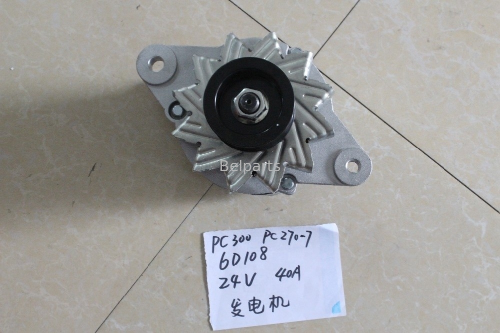 Belparts Ekskavatör Parçaları PC300-6 PC270-7 PC300-5 PC300-7 Motor Alternatör 6D108 600-821-6160 0-33000-6511 Jeneratör