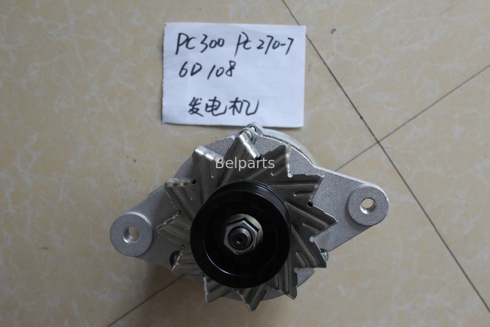 Belparts Ekskavatör Parçaları PC300-6 PC270-7 PC300-5 PC300-7 Motor Alternatör 6D108 600-821-6160 0-33000-6511 Jeneratör