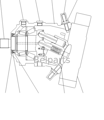 Komatsu kazıkçı seyahat motoru 416-18-31701 WA150-5 Final Drive Wheel Loaders Ardındaki pazar